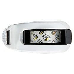 Настолен тиксодържач Deli Vivid E808, 123x57x65 мм, за ленти до 19 мм х 33 м, бял
