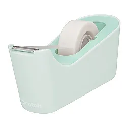 Настолен тиксодържач Scotch C18M Green mint, за 19 мм х 33 м, 73х162х64 мм, зелен