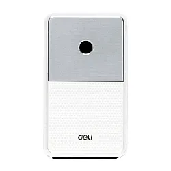 Настолна единична острилка с контейнер Deli Retro E71160, ф 8 мм, 106х63х111 мм, бяла