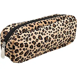 Несесер EXACOMPTA Leopard, с цип, 22х6х8 см, мека изкуствена кожа с леопардов принт