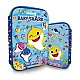 Несесер с пълнеж MITAMA Baby Shark 3D от 8 флумастери и 8 восъчни пастели