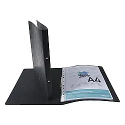 Папка с 2 ринга EXACOMPTA, A4, картон 355 г, D20 мм, черна