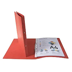 Папка с 2 ринга EXACOMPTA, A4, картон 355 г, D20 мм, червена