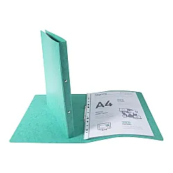 Папка с 2 ринга EXACOMPTA, A4, картон 355 г, D20 мм, зелена
