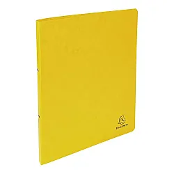 Папка с 2 ринга EXACOMPTA, A4, картон 355 г, D20 мм, жълта