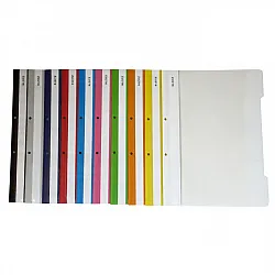 Папка с машинка и перфорация LEITZ, A4, PP 170 mic, кристал, червена