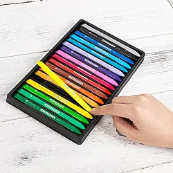 Пастели пластик Deli Color Emotion EC20010, ф 8 мм, 60 мм, 18 цвята