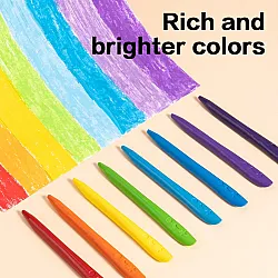 Пастели пластик Deli Color wow! EC229-12, ф 11 мм, 107 мм, 12 цвята