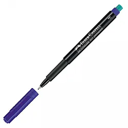 Перманентен маркер Faber-Castell 151351 OHP-F, 0.6 мм, син