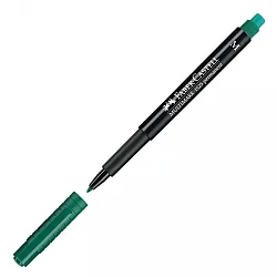 Перманентен маркер Faber-Castell 152563 OHP-M, 1 мм, зелен