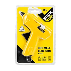 Пистолет за топло залепване Deli Stick Up EA50061, 20W, за лепило EVA на пръчки, блистер