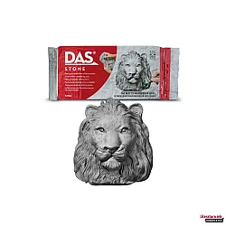 Самосъхнеща глина DAS Grey Stone, с ефект на камък, 1 кг, сива
