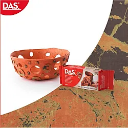 Самосъхнеща глина DAS Terracotta, 500 г, кафява