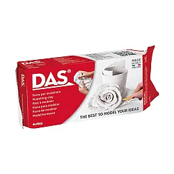 Самосъхнеща глина DAS White, 150 г, бяла