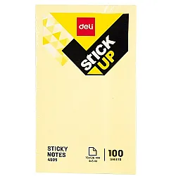 Самозалепващи листчета Deli Stick Up EA00553, 76х126 мм, 100 л., пастелно жълти