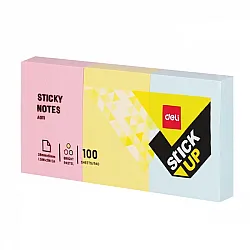 Самозалепващи листчета Deli Stick Up EA01103, 38х51 мм, 3х100 л., микс, неонови