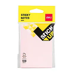 Самозалепващи листчета Deli Stick Up EA01402, 76х101 мм, 100 л., пастелно розови