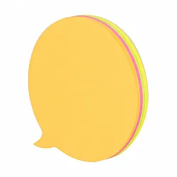 Самозалепващи листчета Deli Stick Up EA03202, 4х20 л., неонови, форма: сърце, ябълка, звезда, диалог
