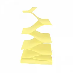 Самозалепващи листчета Post-it Super Sticky Z-notes, 76х76 мм, 90 л., пастелно жълти, PEFC хартия