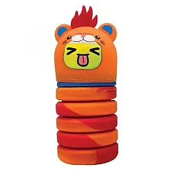 Силиконов несесер MITAMA BOOM! Tiger, разтягащ се, d7см, 13-20 см, оранжев тигър