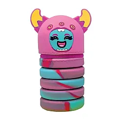 Силиконов несесер MITAMA BOOM! Monster Girl, разтягащ се, d7см, 13-20 см, розово чудовище