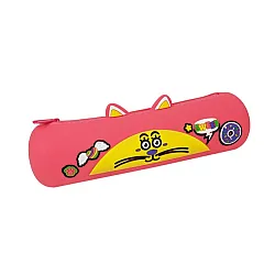 Силиконов несесер MITAMA MITAMINI Pink Sushi, с цип, 22х6.5 см, розов