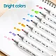 Sketch маркери Deli ColoRun EC187-12, объл връх 1 мм, скосен връх 5 мм, 12 цвята