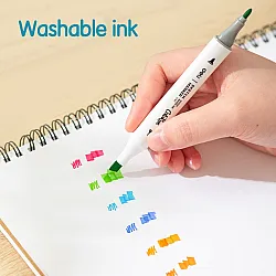 Sketch маркери Deli ColoRun EC187-48, объл връх 1 мм, скосен връх 5 мм, 48 цвята