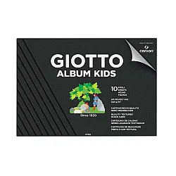Скицник за смесени техники GIOTTO ALBUM KIDS, А4, черна Canson хартия 220 г/кв.м, 10 л.
