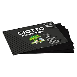 Скицник за смесени техники GIOTTO ALBUM KIDS, А4, черна Canson хартия 220 г/кв.м, 10 л.