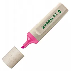 Текстмаркер edding 24 EcoLine, скосен връх 2-5 мм, розов