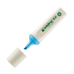 Текстмаркер edding 24 EcoLine, скосен връх 2-5 мм, син