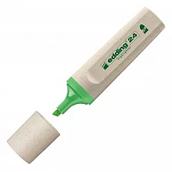 Текстмаркер edding 24 EcoLine, скосен връх 2-5 мм, зелен