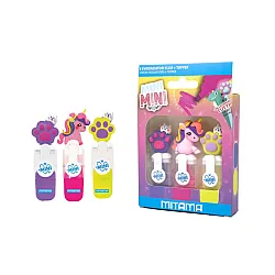 Текстмаркери MITAMA Fluo Mini, скосен връх 2-5 мм, 3 цвята