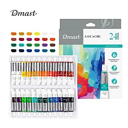 Темперни бои Deli Dmast EC320-24, в тубички 12 мл, 24 цвята