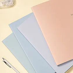 Тетрадка Deli Linfini FA540-1, A5, 40 л., линиран офсет шамоа 70 г, корица ленен картон