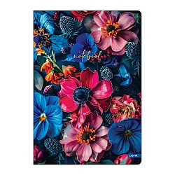 Тетрадка LASTVA Bloom, A4, 96 л., линиран офсет 70 г, корица 300 г, мат ламинат