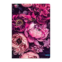 Тетрадка LASTVA Bloom, A5, 96 л., линиран офсет 70 г, корица 300 г, мат ламинат