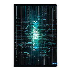 Тетрадка LASTVA MATRIX, A4, 52 л., линиран офсет 80 г, корица 300 г, мат ламинат, UV лак
