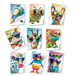 Тетрадка MITAMA Animal, А4, 42 л., линиран офсет 80 г, корица картон с UV лак