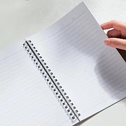 Тетрадка със спирала Deli Animals ELA560, A5, 60 л., линиран офсет 70 г, корица ленен картон