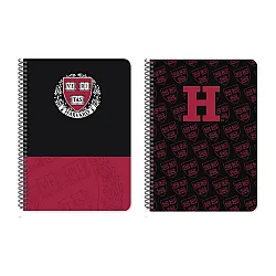 Тетрадка със спирала HARVARD, А5, 60 л., линиран офсет 70 г, 2 теми, корица картон