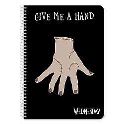 Тетрадка със спирала WEDNESDAY 2, А5, 60 л., линиран офсет 70 г, 2 теми, корица картон