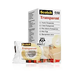Тиксо Scotch 550 Transparent, 19 мм х 33 м, кристално