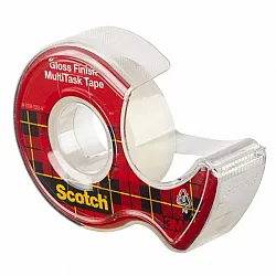 Тиксо Scotch Crystal 6-1975, 19 мм х 7.5 м, кристално, с диспенсър
