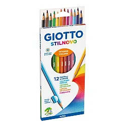Цветни моливи GIOTTO STILNOVO, шестоъгълно тяло, 12 цвята