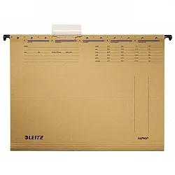 Висяща папка за картотека LEITZ Alpha, 344х250 мм, без машинка, с метални шини, картон 210 г