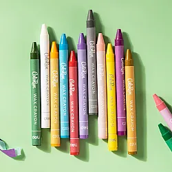 Восъчни пастели Deli Colorun EC20800, ф 8 мм, 95 мм, 12 цвята