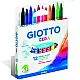 Восъчни пастели GIOTTO CERA, ф 8.5 мм, 90 мм, 12 цвята