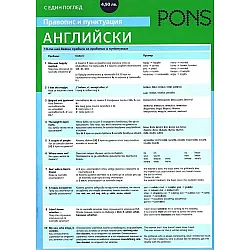Правопис и пунктуация с един поглед: Английски (PONS)